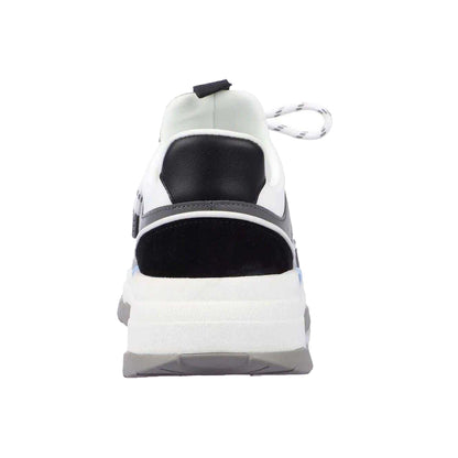 White-Blue - Pack Shot - Lavair Mens Creator Evo Suede Trainers