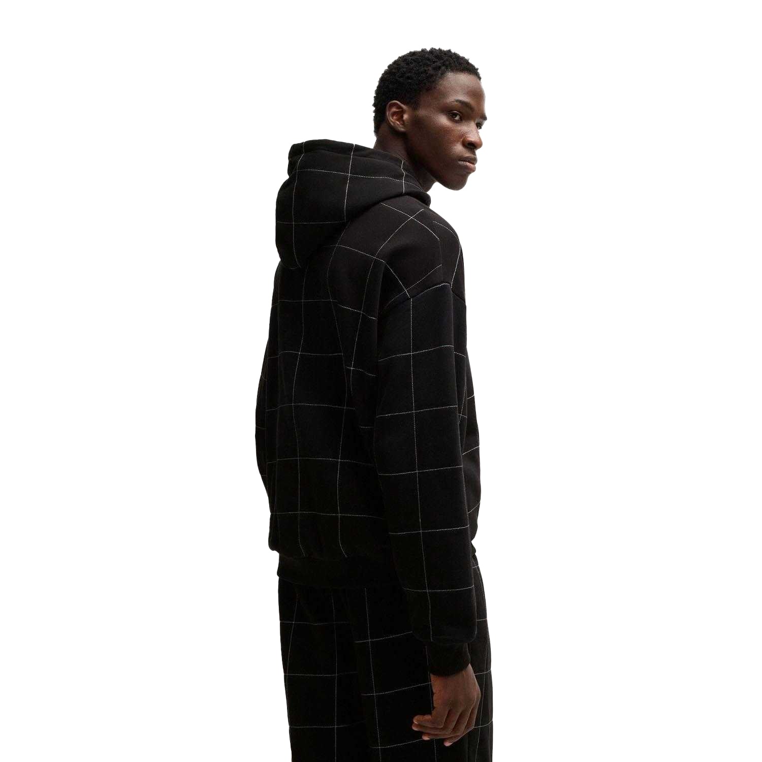 Black - Back - Hugo Mens Racing Bulls Hoodie