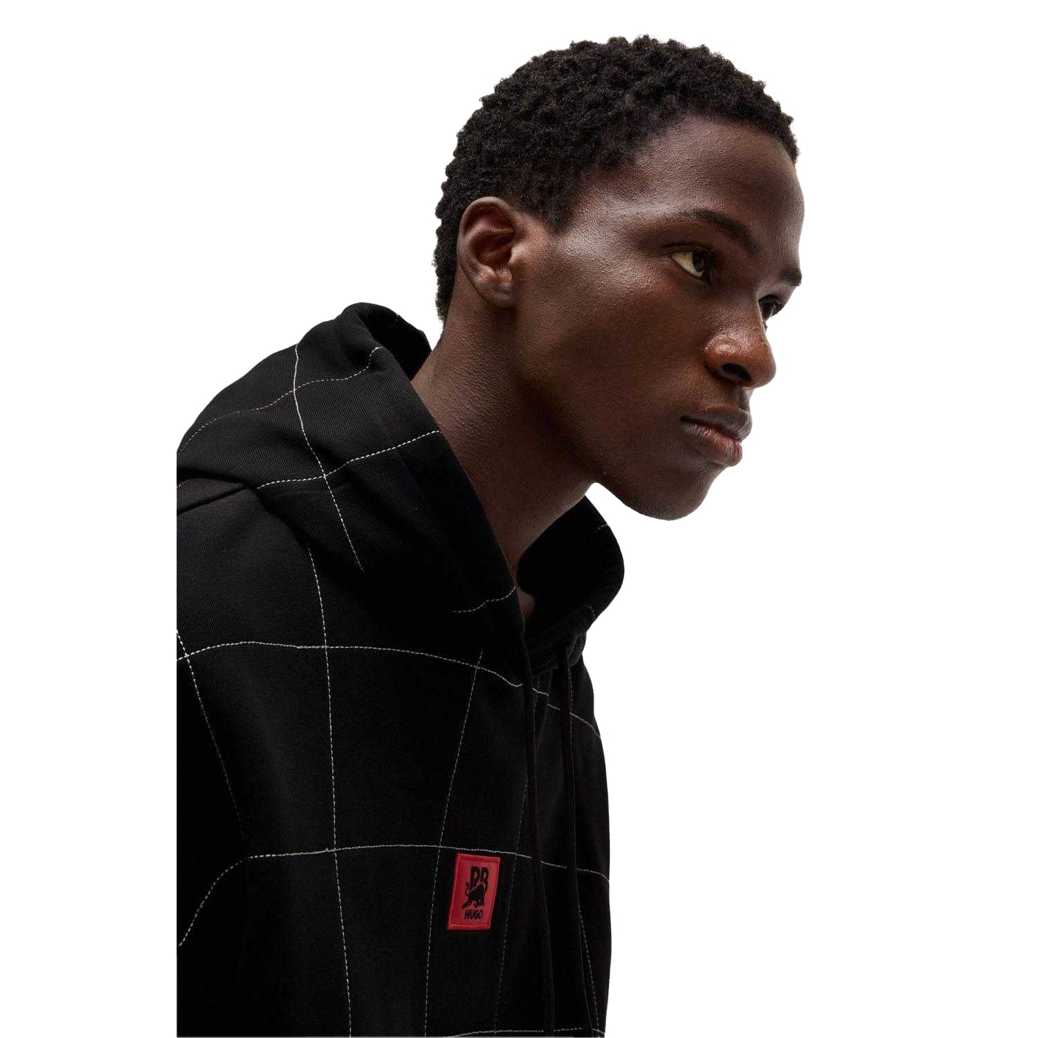 Black - Side - Hugo Mens Racing Bulls Hoodie