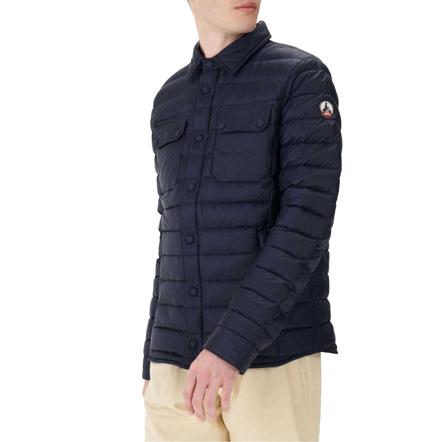 Navy - Side - Jott Unisex Adult Cris Lightweight Puffer Jacket