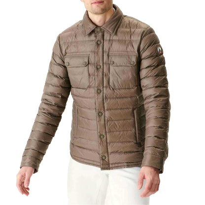 Taupe - Back - Jott Unisex Adult Cris Lightweight Puffer Jacket