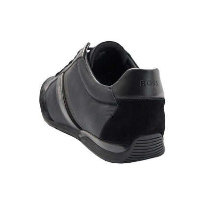 Black - Lifestyle - Boss Mens Saturn Low Trainers