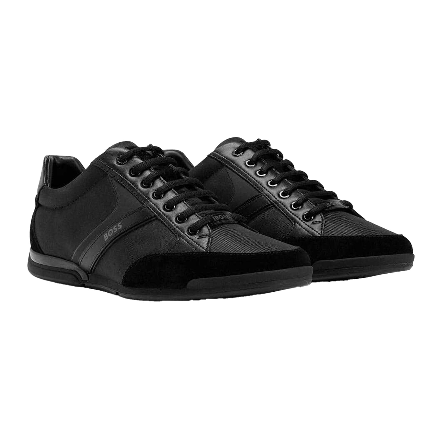 Black - Pack Shot - Boss Mens Saturn Low Trainers