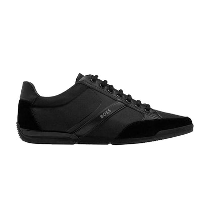 Black - Front - Boss Mens Saturn Low Trainers