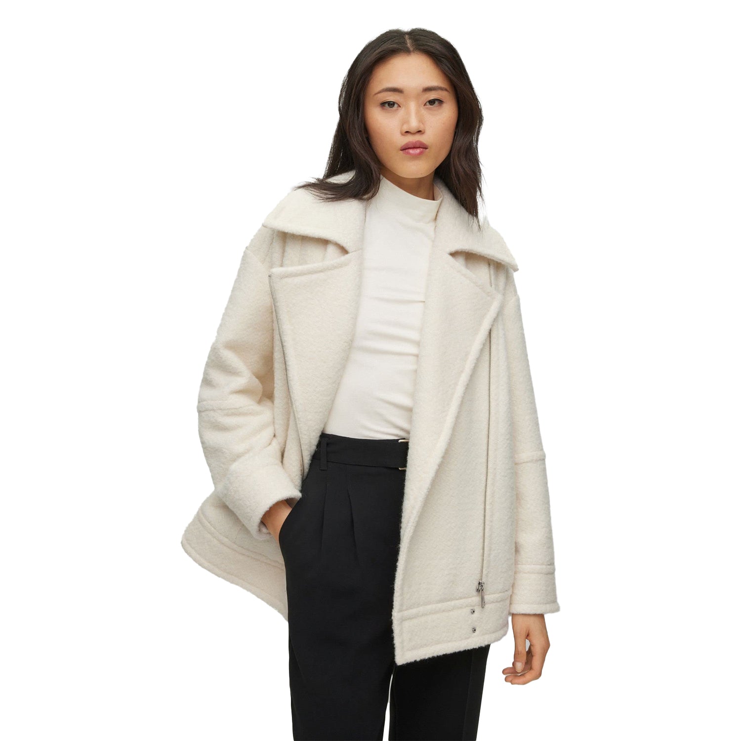 White - Side - Boss Womens-Ladies C_Jafea Jacket