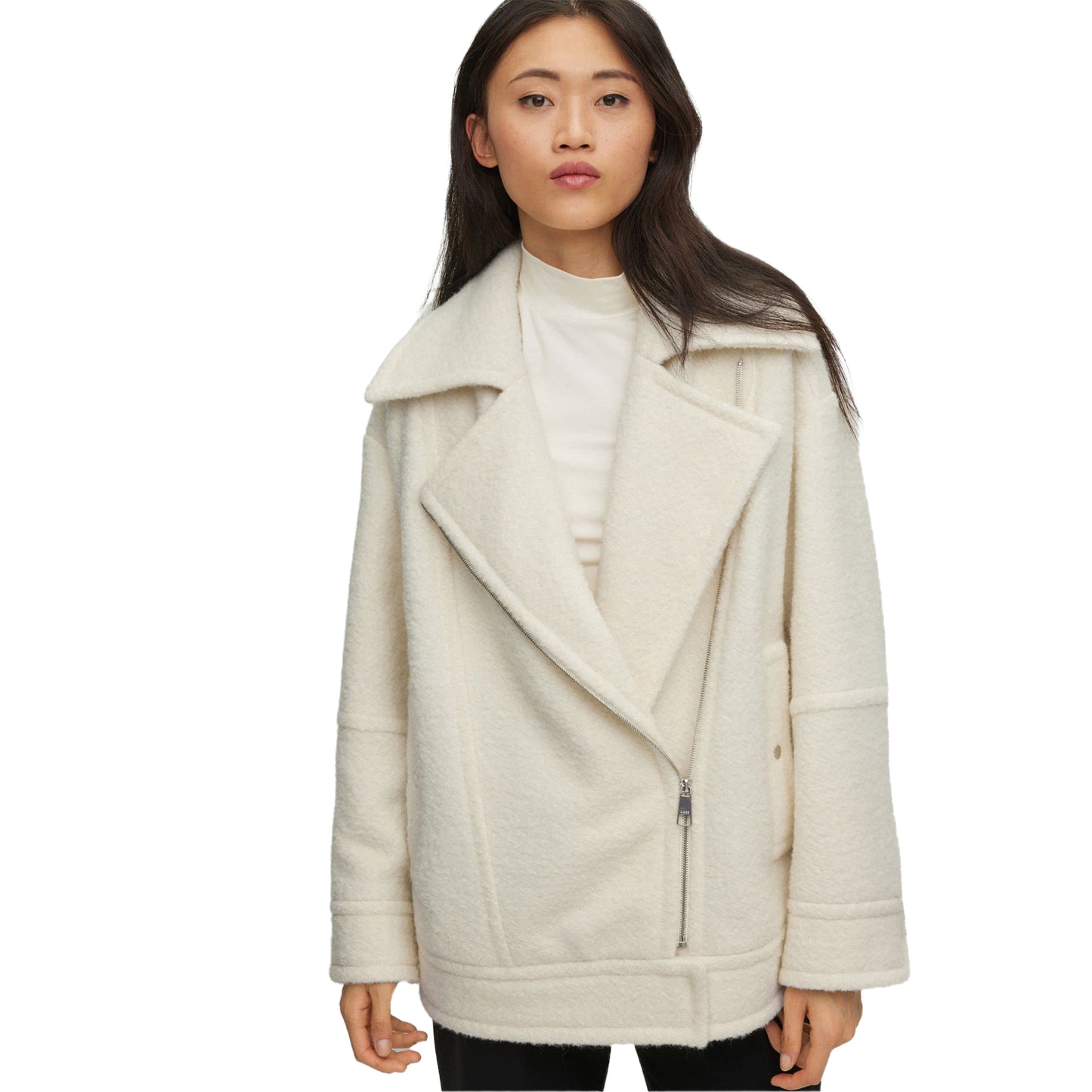 White - Lifestyle - Boss Womens-Ladies C_Jafea Jacket