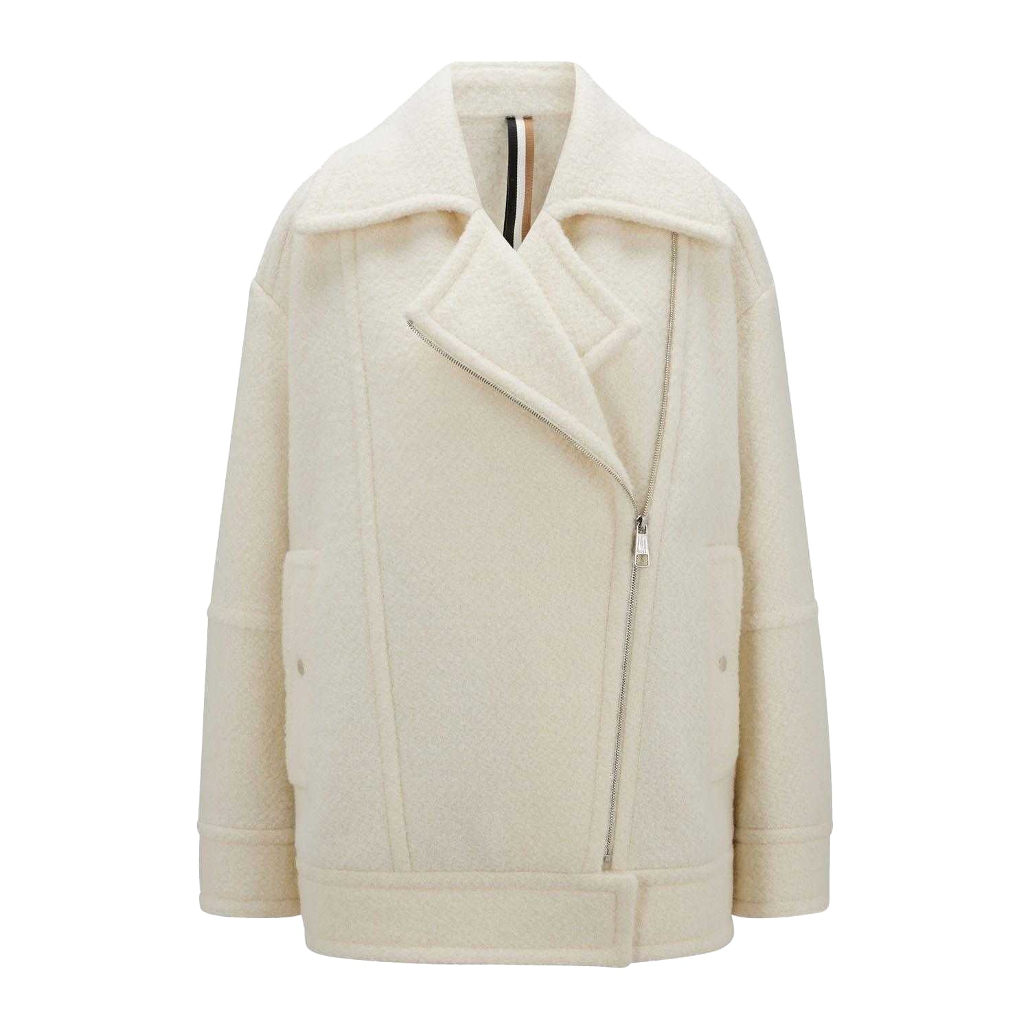 White - Front - Boss Womens-Ladies C_Jafea Jacket