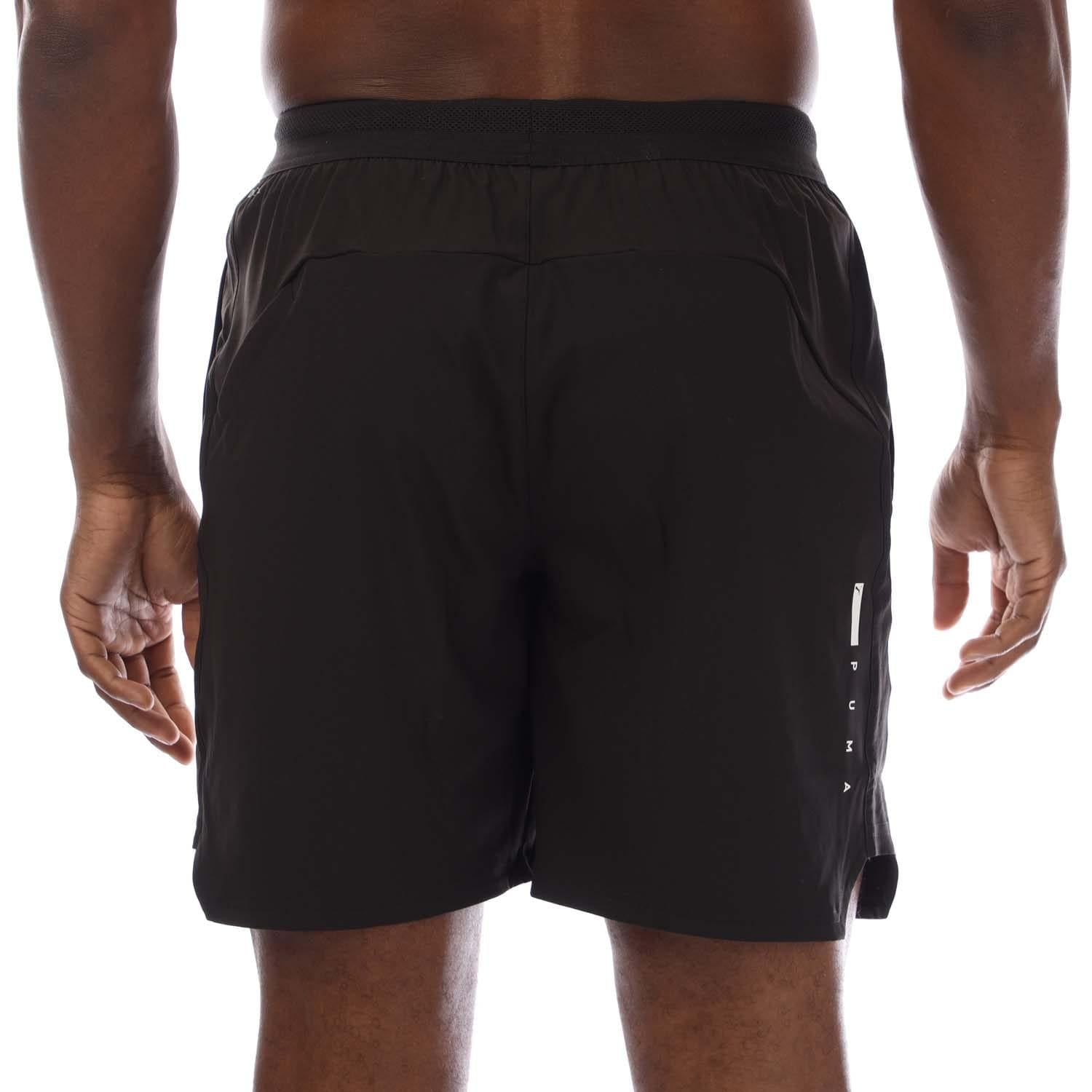 Black - Back - Puma Mens Fuse Stretch Shorts