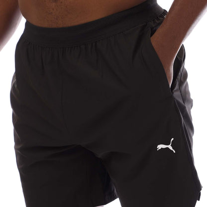 Black - Side - Puma Mens Fuse Stretch Shorts