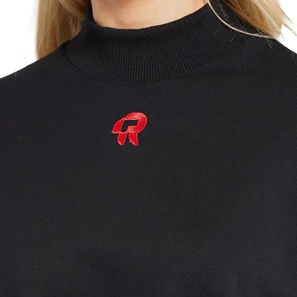 Black - Lifestyle - Red Run Womens-Ladies Inky Crop Sweatshirt