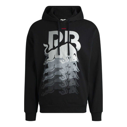 Black - Front - Hugo Mens Dynamic Branding Racing Bulls Hoodie
