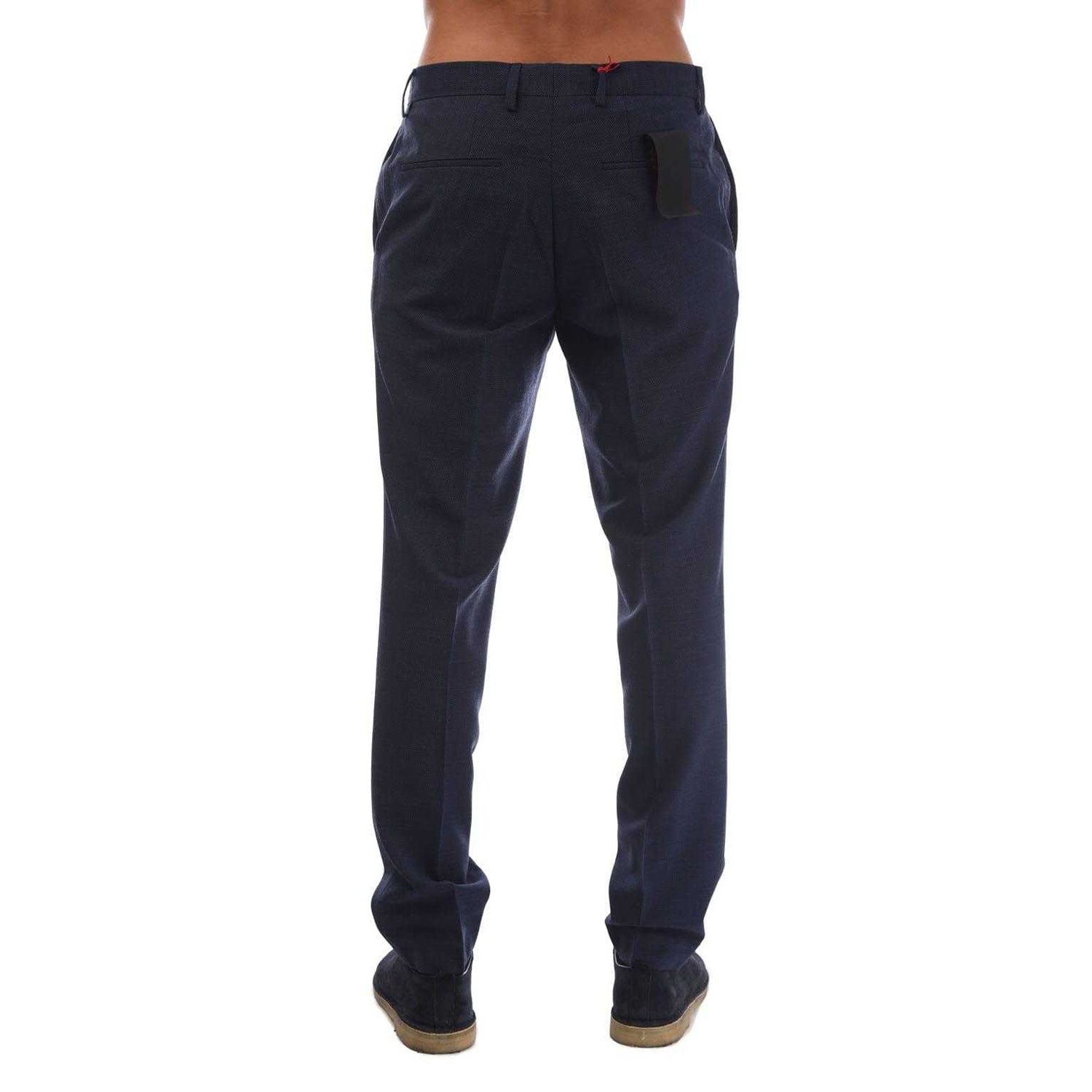 Dark Blue - Back - Hugo Mens Getlin212X Trousers