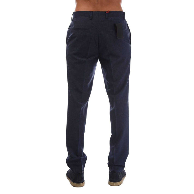 Dark Blue - Back - Hugo Mens Getlin212X Trousers
