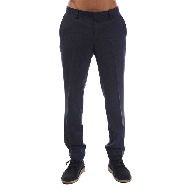 Dark Blue - Front - Hugo Mens Getlin212X Trousers
