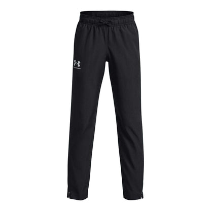 Black - Front - Under Armour Childrens-Kids Sportstyle Woven Jogging Bottoms