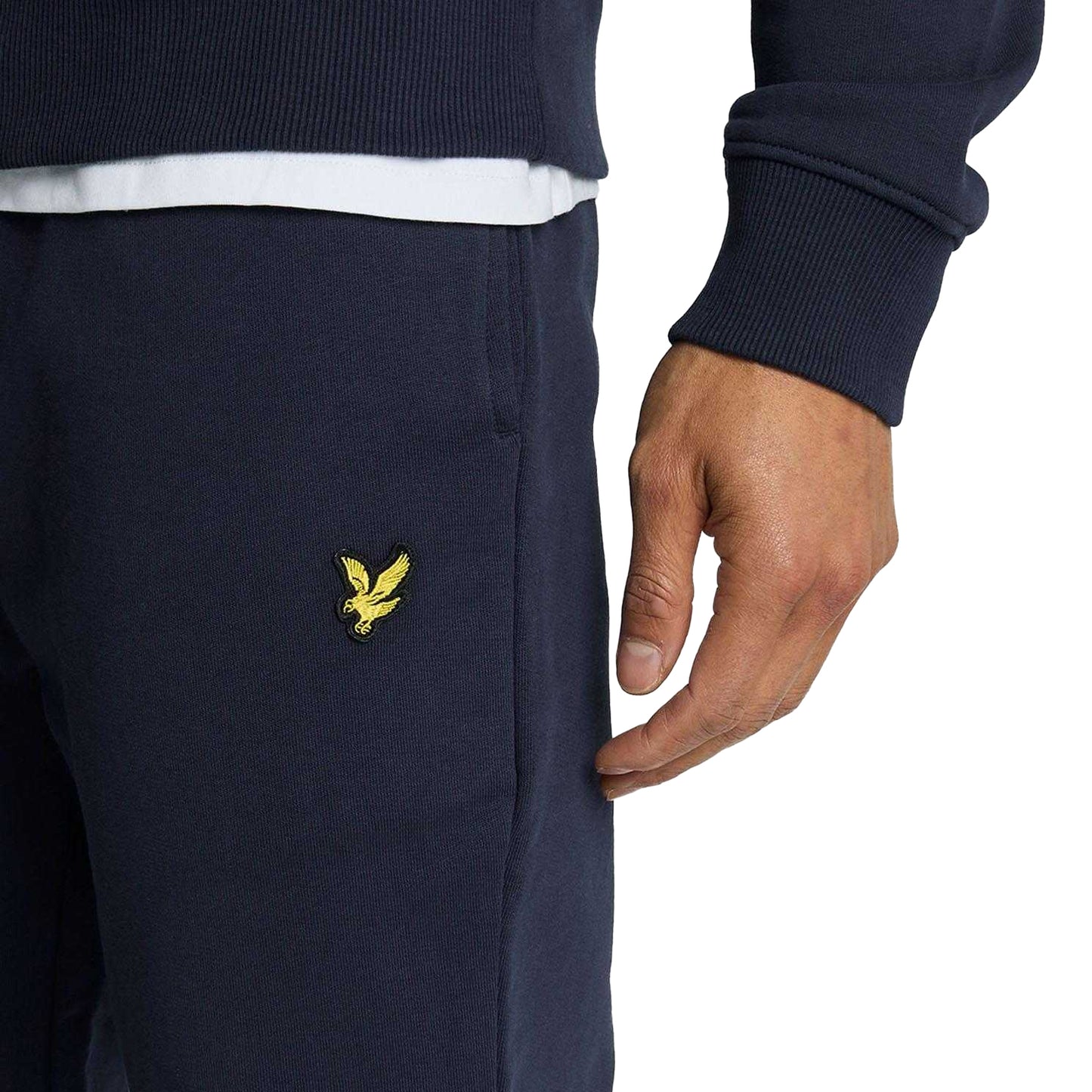 Navy - Pack Shot - Lyle & Scott Mens Skinny Jogging Bottoms