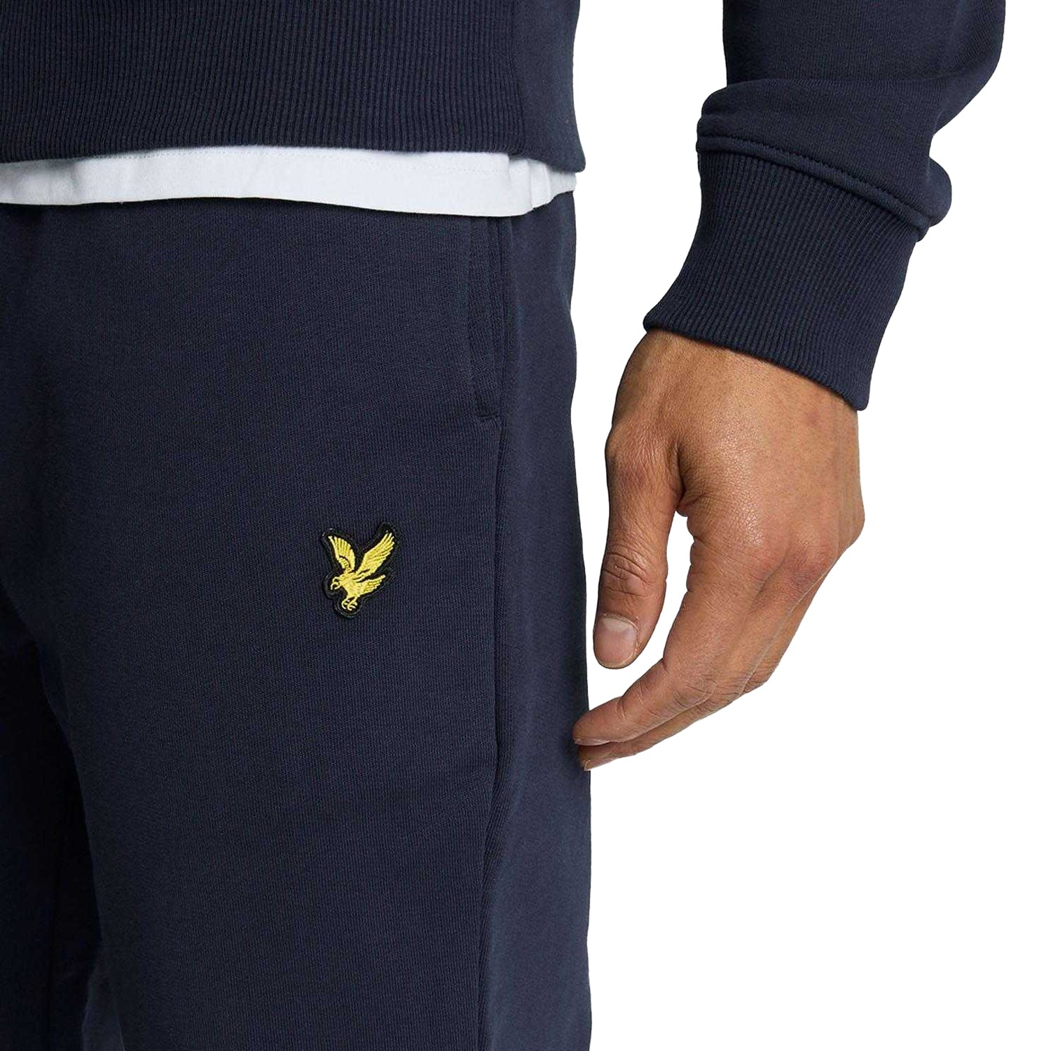Navy - Pack Shot - Lyle & Scott Mens Skinny Jogging Bottoms