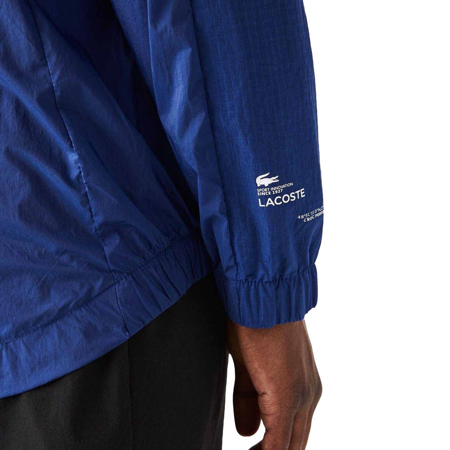 Blue - Lifestyle - Lacoste Mens Colour Block Windbreaker