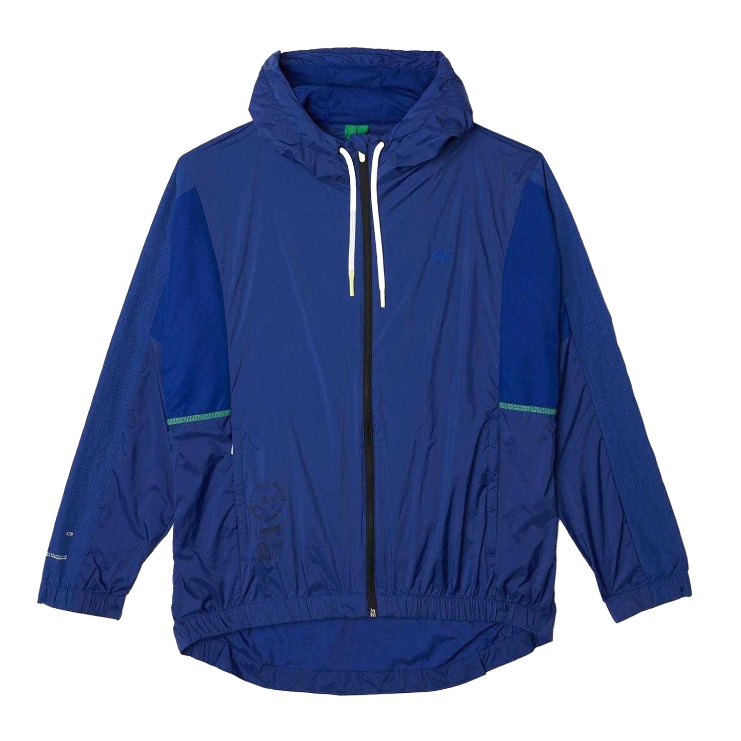 Blue - Front - Lacoste Mens Colour Block Windbreaker