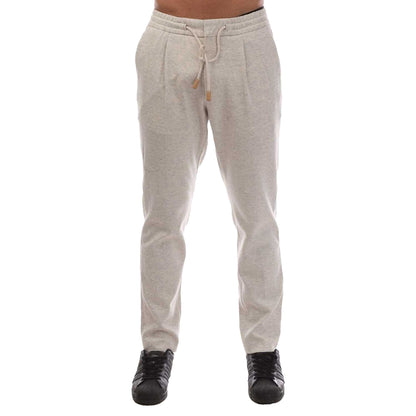 White - Front - Boss Mens T-Gee Jogging Bottoms