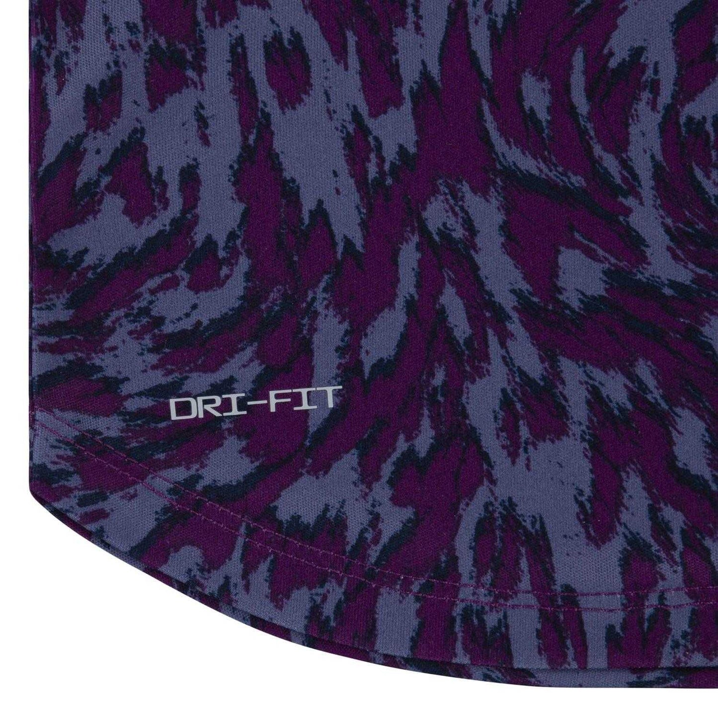 Purple - Pack Shot - Nike Childrens-Kids Veener Animal Print Top & Shorts Set