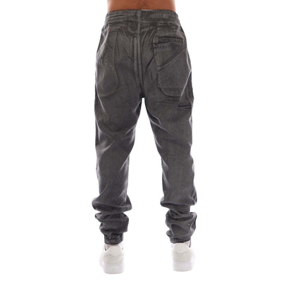 Black-Grey - Back - Diesel Mens D-Lab-S Sweatpants