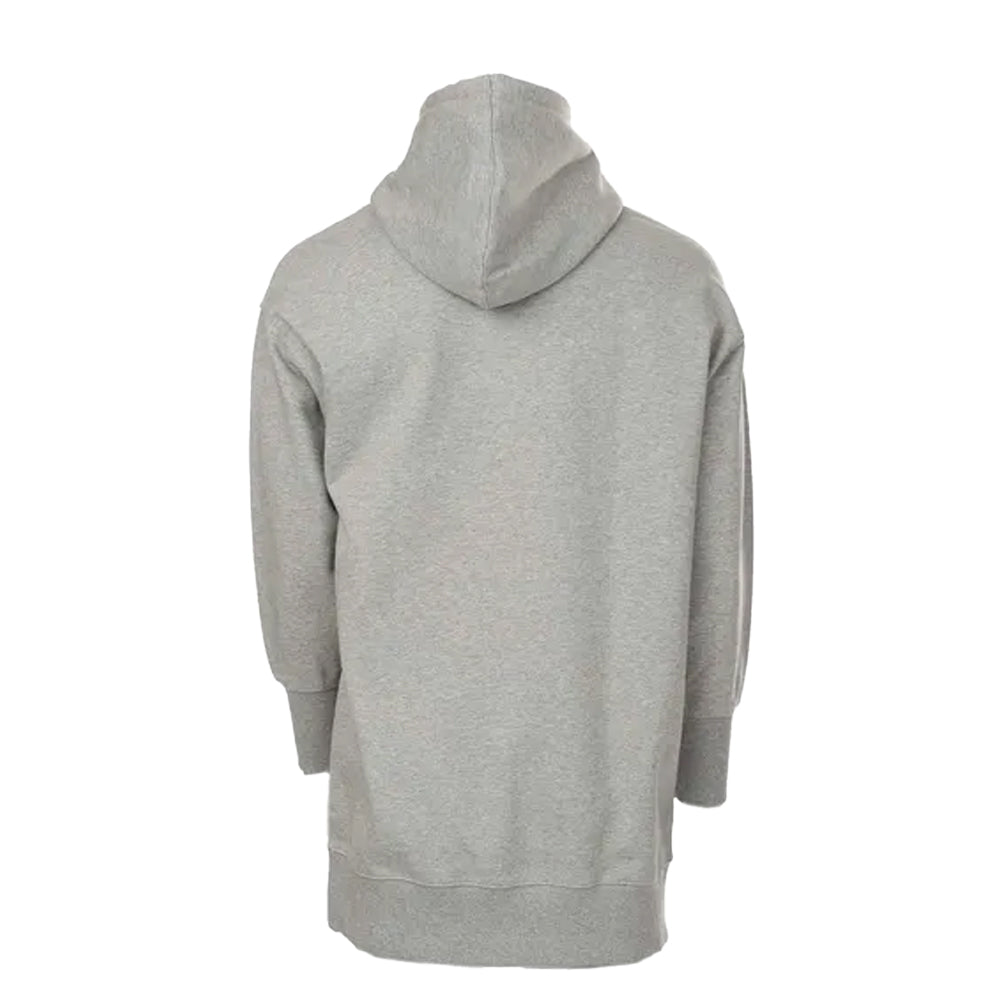 Grey - Back - Lacoste Womens-Ladies Live Oversized Hoodie