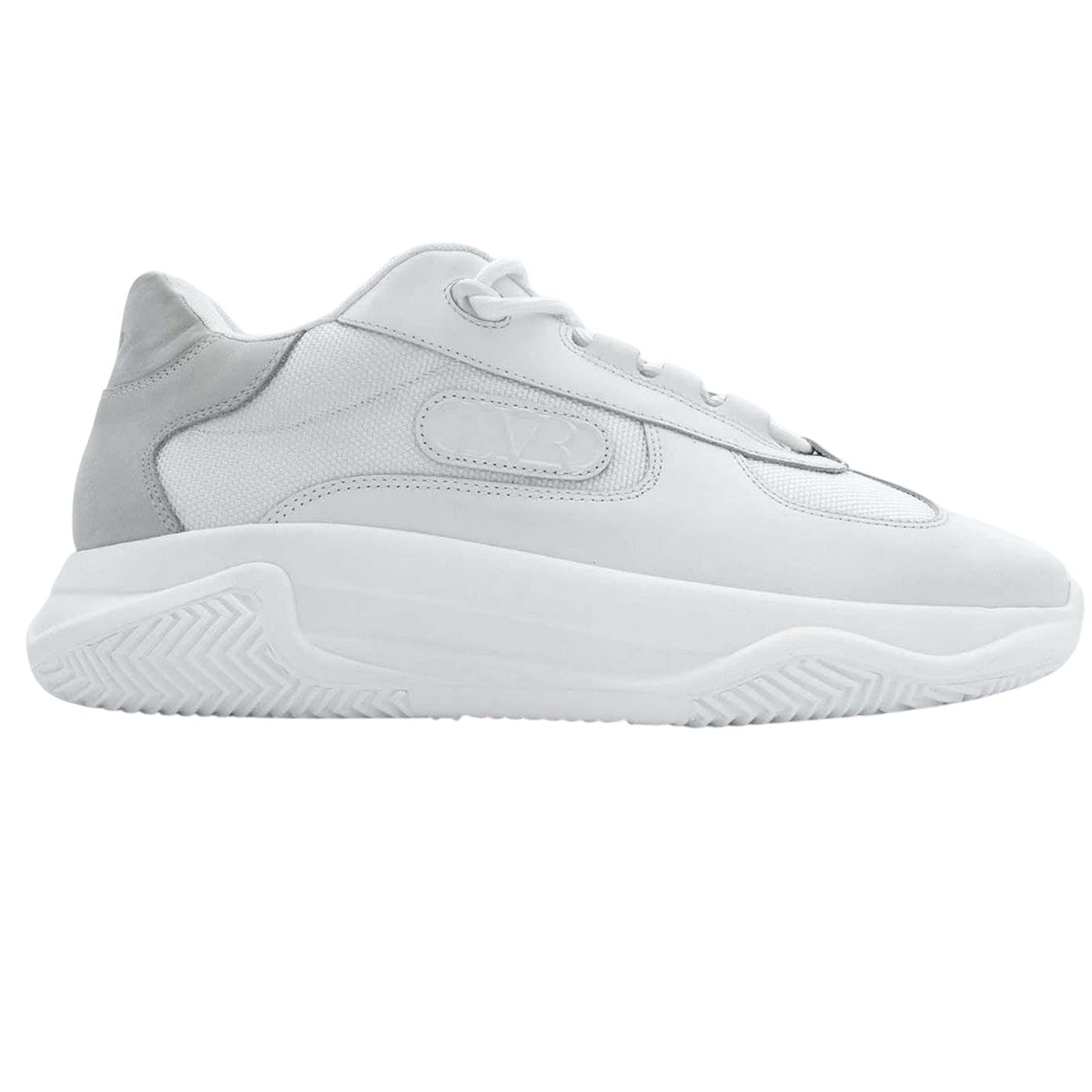 White - Back - Lavair Mens Berlotti 2.0 Leather Trainers
