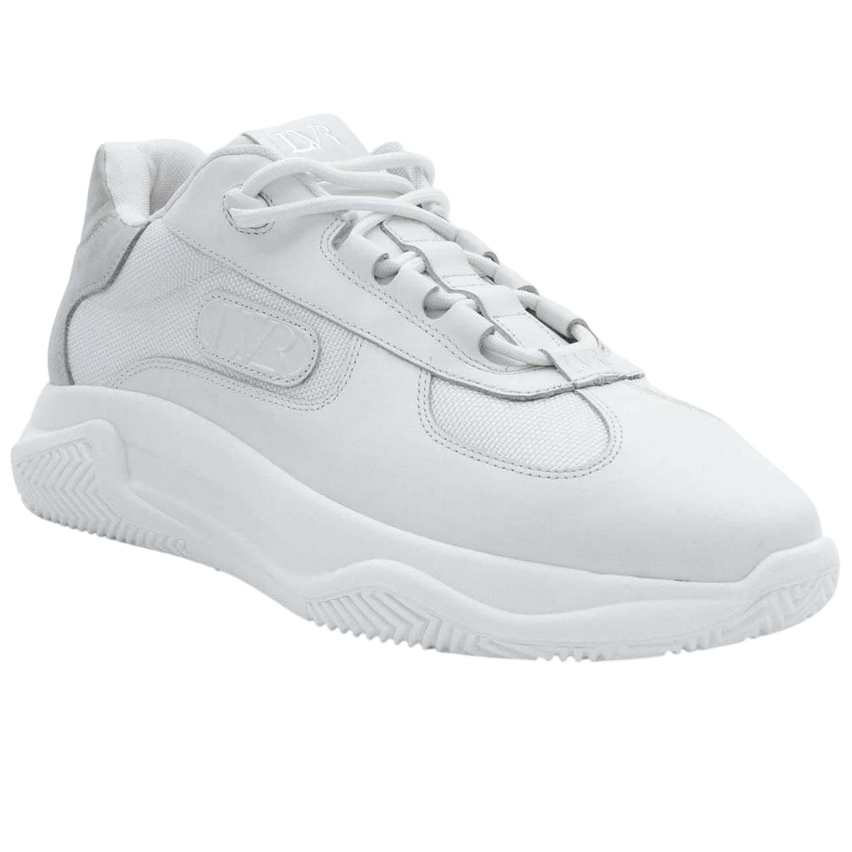 White - Front - Lavair Mens Berlotti 2.0 Leather Trainers