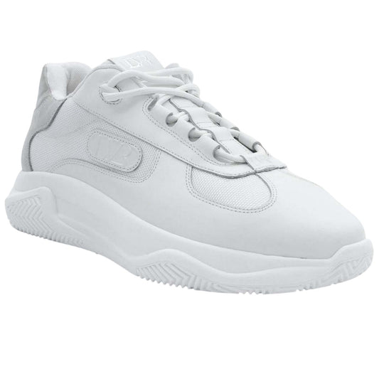 White - Front - Lavair Mens Berlotti 2.0 Leather Trainers