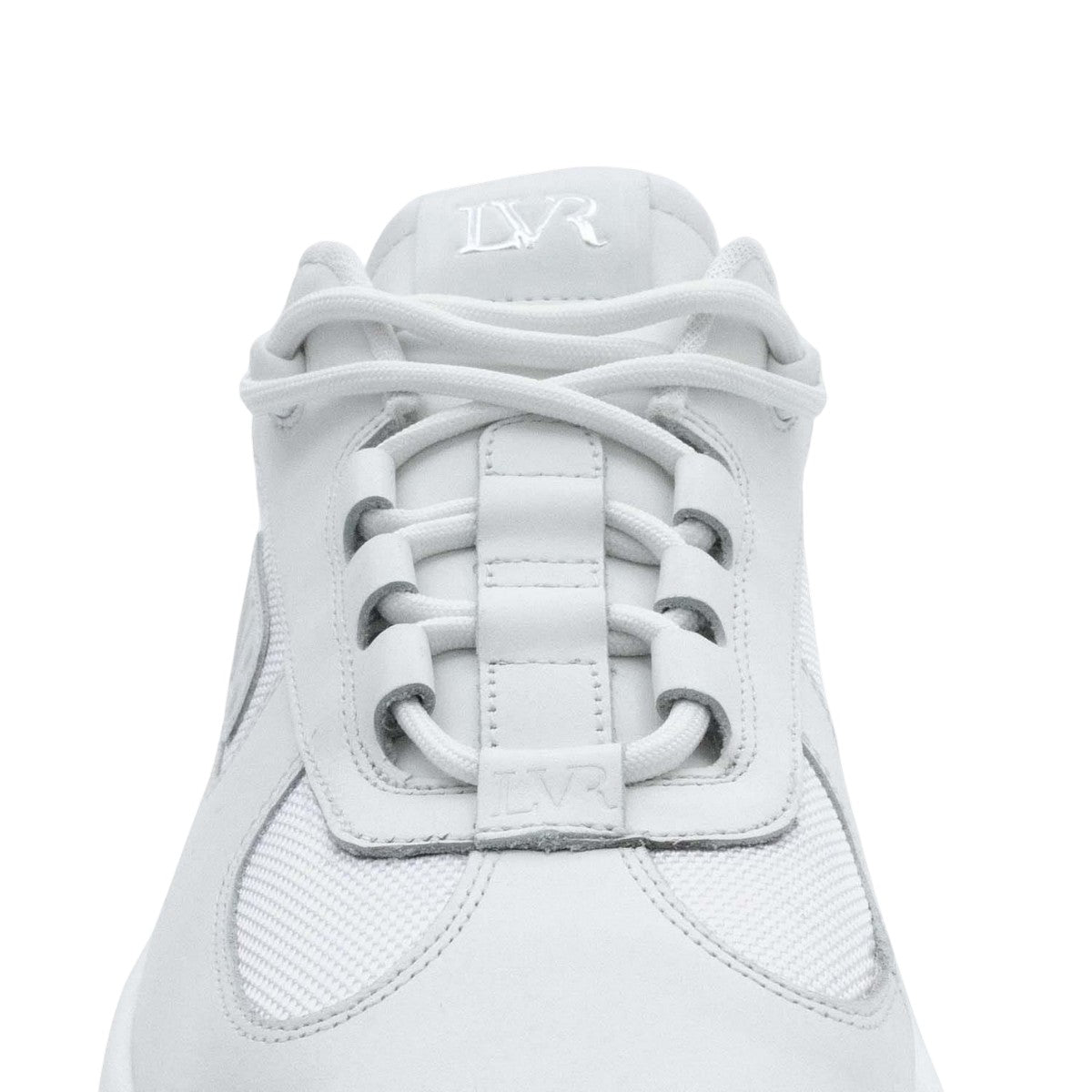 White - Side - Lavair Mens Berlotti 2.0 Leather Trainers