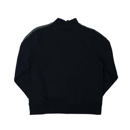 Blue - Back - Lacoste Childrens-Kids Cotton Standing Collar Sweatshirt
