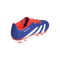 Blue-Orange-White - Back - Adidas Childrens-Kids Predator Club Flexible Ground Football Boots