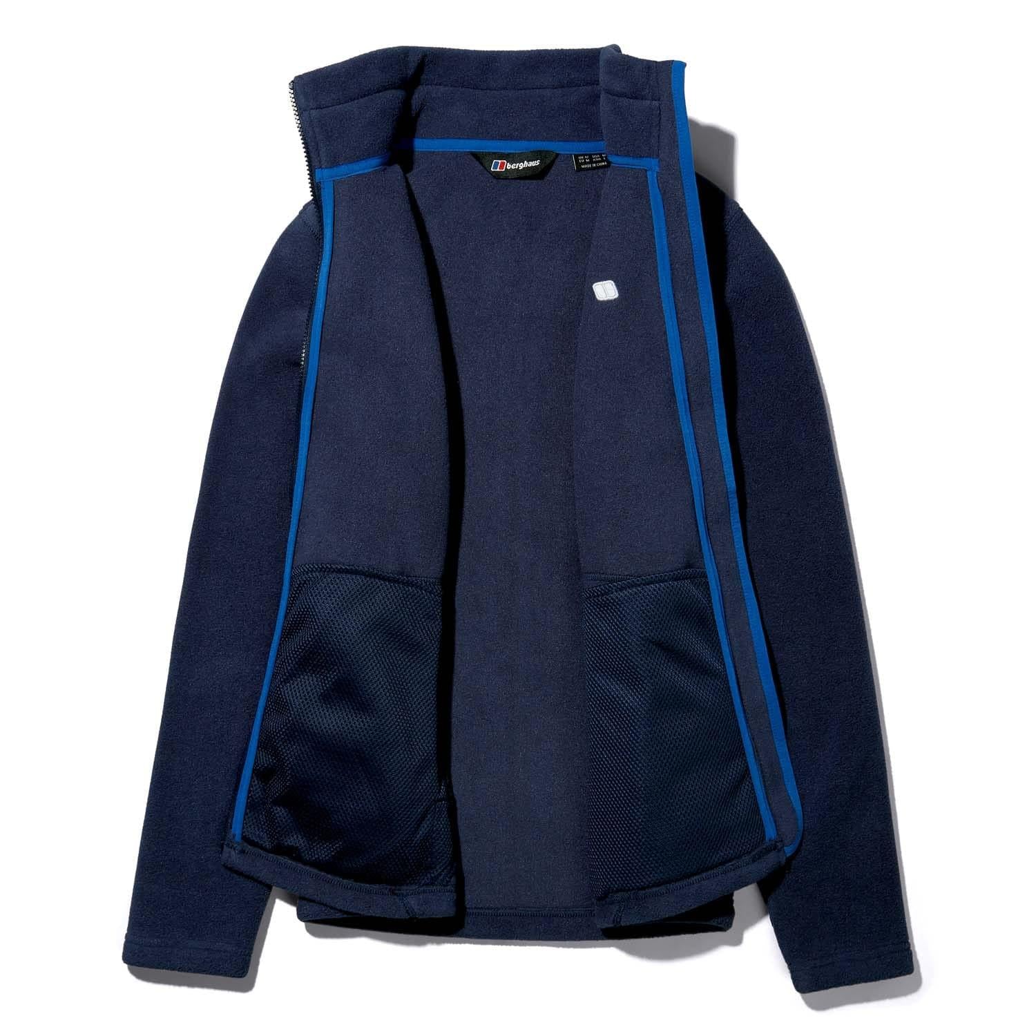 Dark Blue - Side - Berghaus Womens-Ladies InterActive Prism Polartech Fleece Jacket