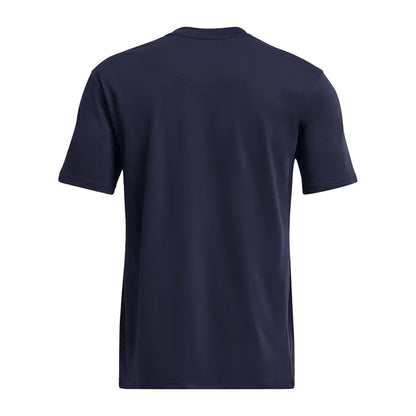 Blue - Back - Under Armour Mens Label Heavyweight T-Shirt