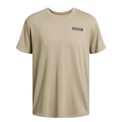 Brown - Front - Under Armour Mens Label Heavyweight T-Shirt