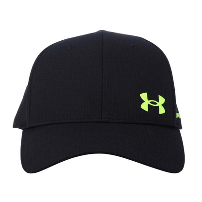 Black - Front - Under Armour Mens Adjustable Vent Baseball Cap