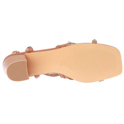 Brown - Side - No Doubt Womens-Ladies Strappy Sandals