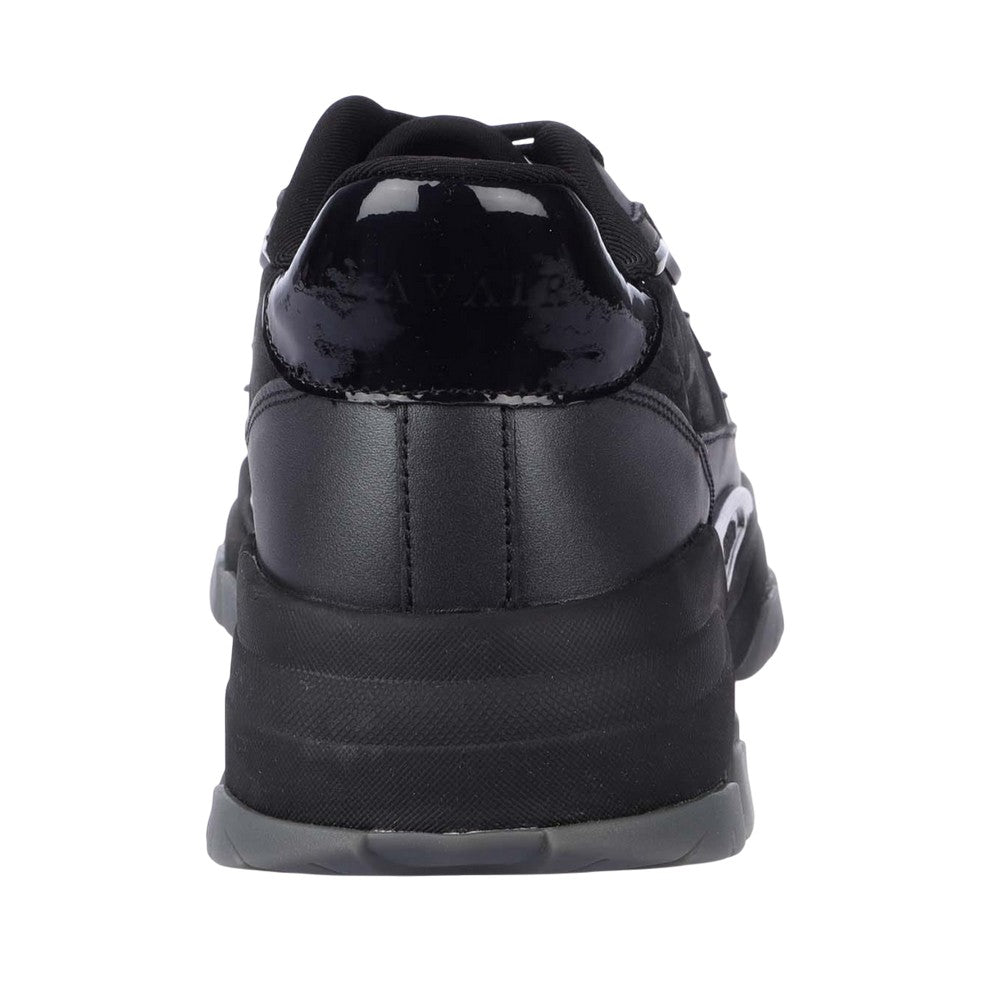 Black - Back - Lavair Mens Pacific 2.0 Leather Trainers