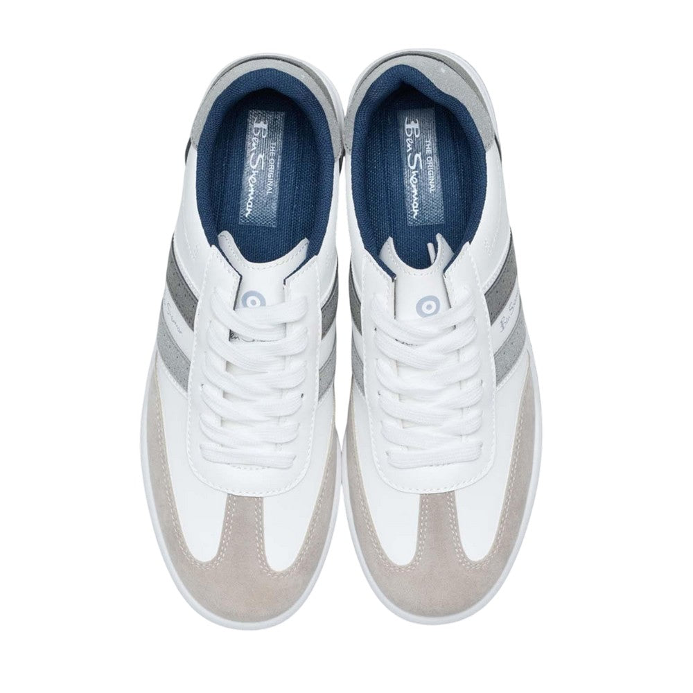 White-Black-Grey - Lifestyle - Ben Sherman Mens Sokka Trainers