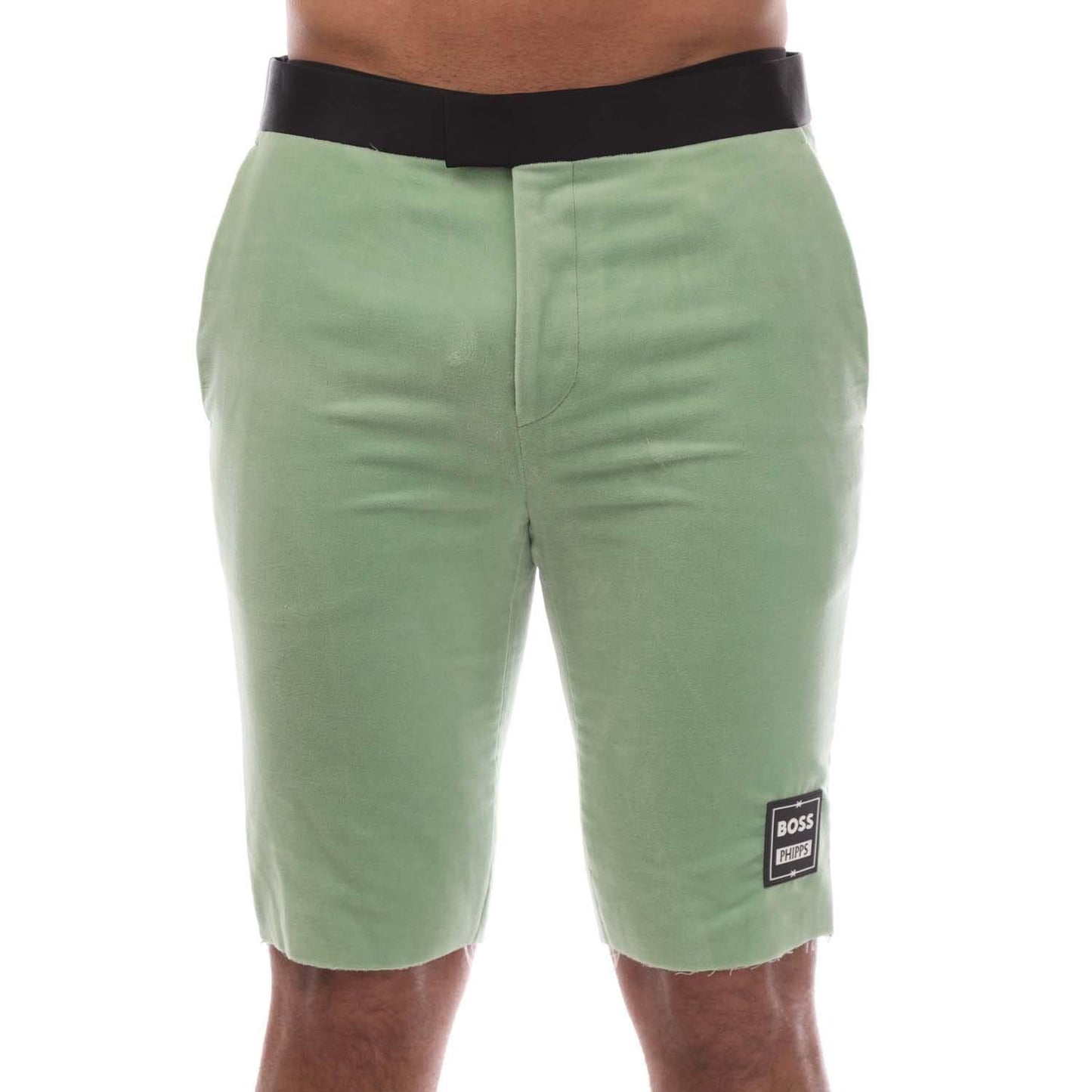 Green - Front - Boss Mens Pinnacle Shorts