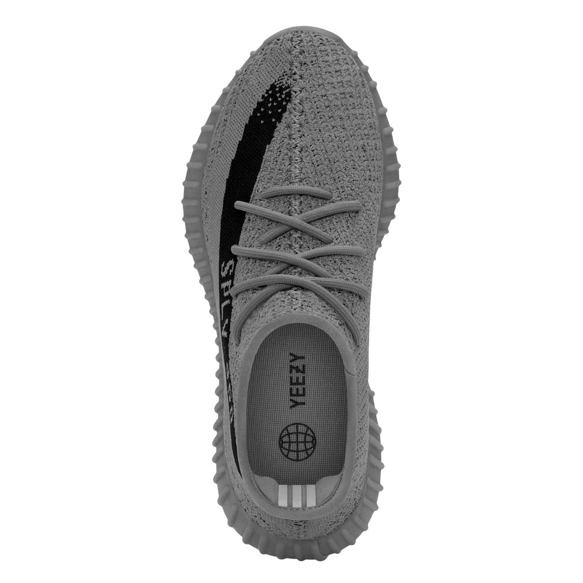 Grey-Black - Lifestyle - Yeezy Mens Boost 350 V2 Trainers