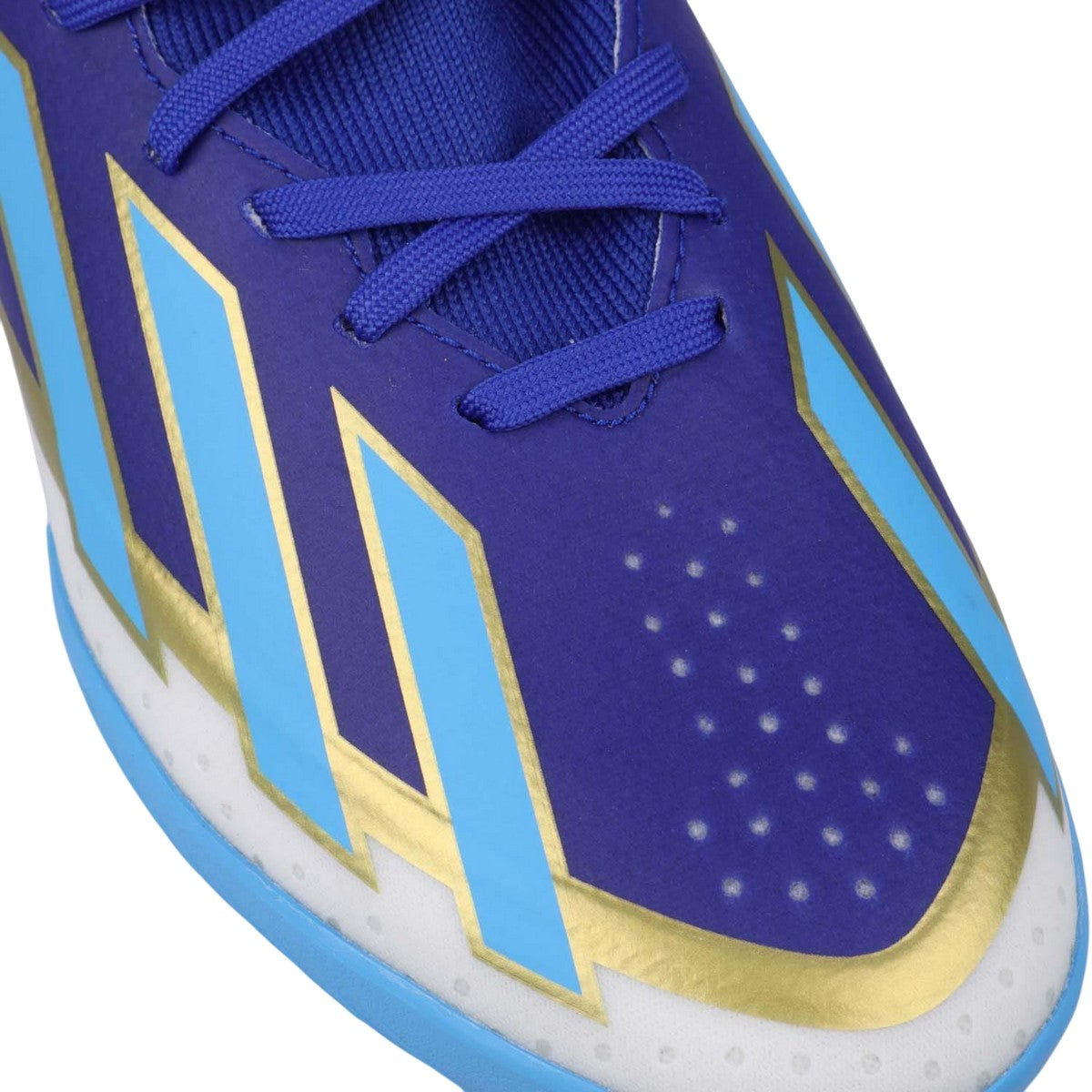 Blue - Pack Shot - Adidas Childrens-Kids X Crazyfast Messi League Football Boots