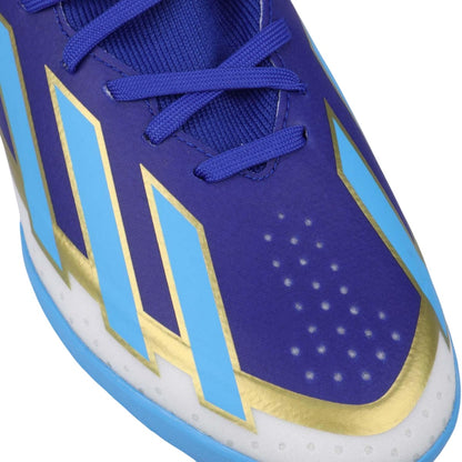 Blue - Pack Shot - Adidas Childrens-Kids X Crazyfast Messi League Football Boots