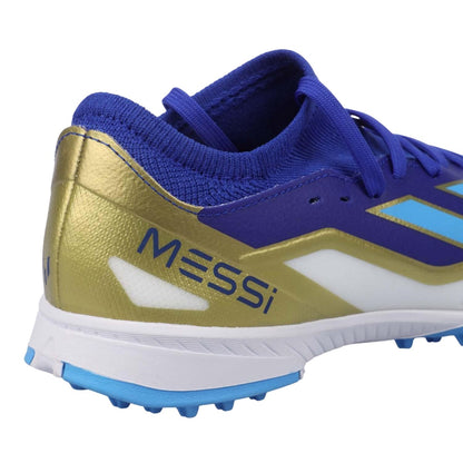 Blue - Close up - Adidas Childrens-Kids X Crazyfast Messi League Football Boots