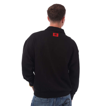 Black - Back - Hugo Boss Mens Racing Bulls Sweatshirt