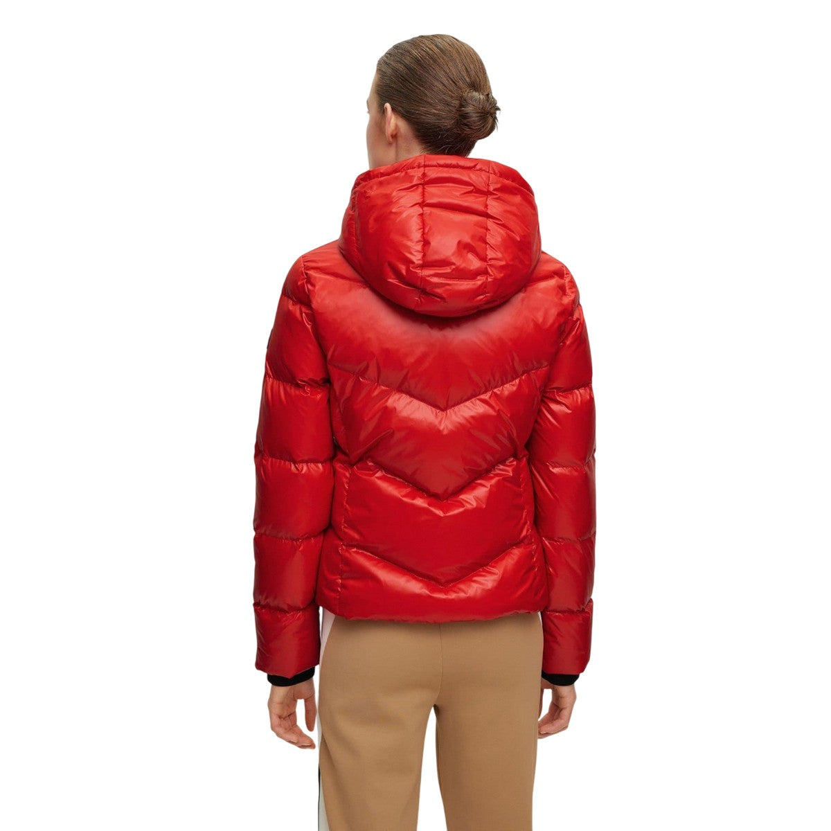 Red - Back - Boss Womens-Ladies Pepule2 Jacket