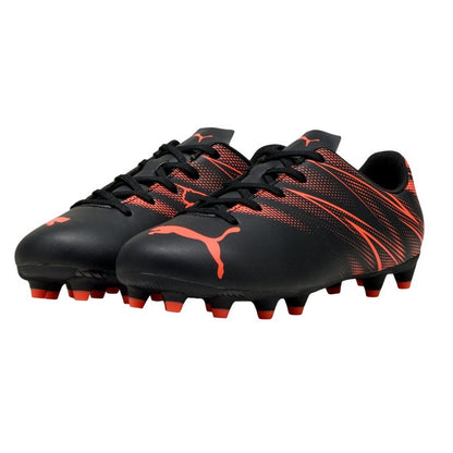 Black - Front - Puma Childrens-Kids Attacanto FG-AG Football Boots