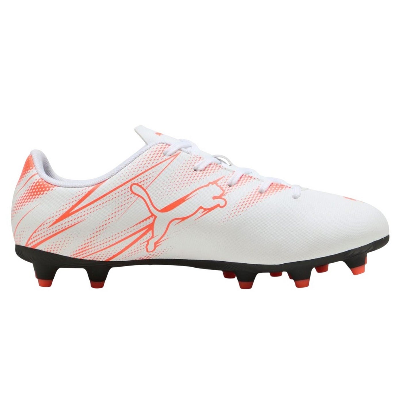 White - Back - Puma Childrens-Kids Attacanto FG-AG Football Boots