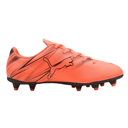 Red - Back - Puma Childrens-Kids Attacanto FG-AG Football Boots